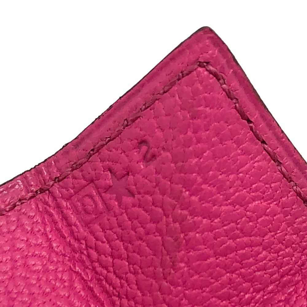 HERMES Coin case Shave pink Revan Cattle Women Used