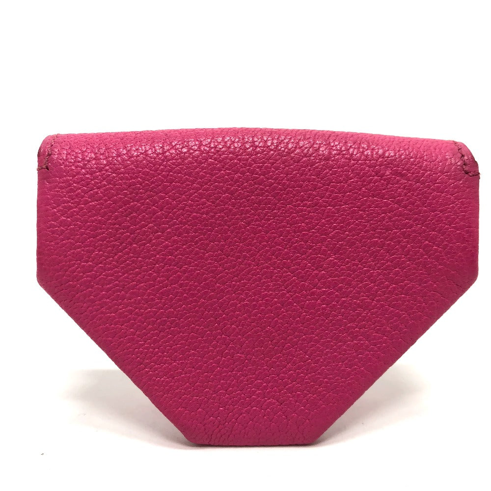HERMES Coin case Shave pink Revan Cattle Women Used