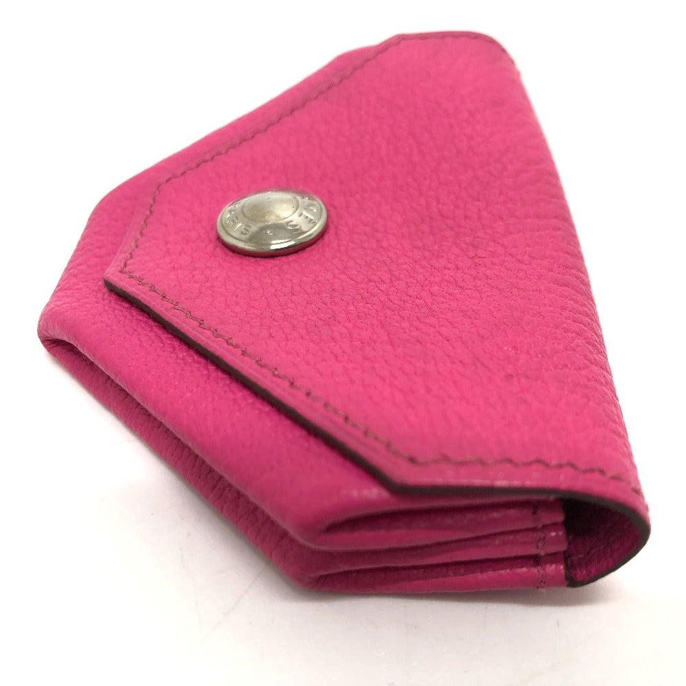 HERMES Coin case Shave pink Revan Cattle Women Used