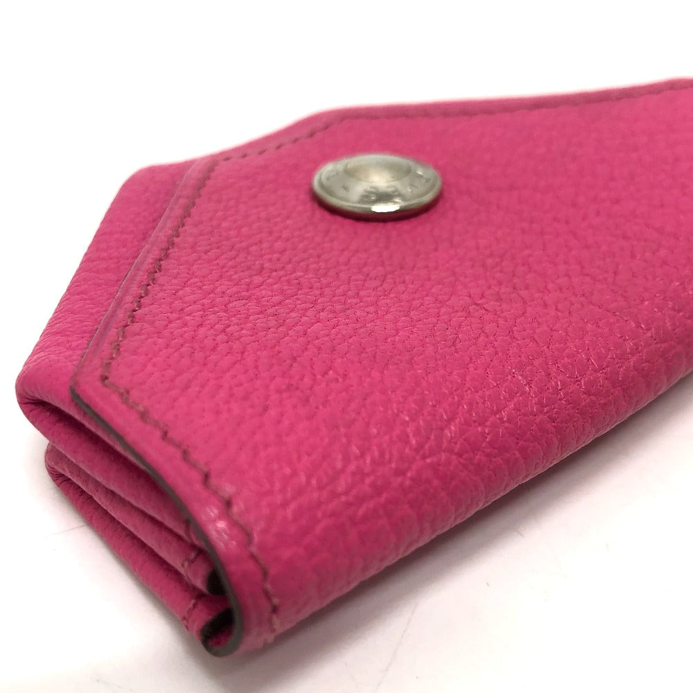 HERMES Coin case Shave pink Revan Cattle Women Used