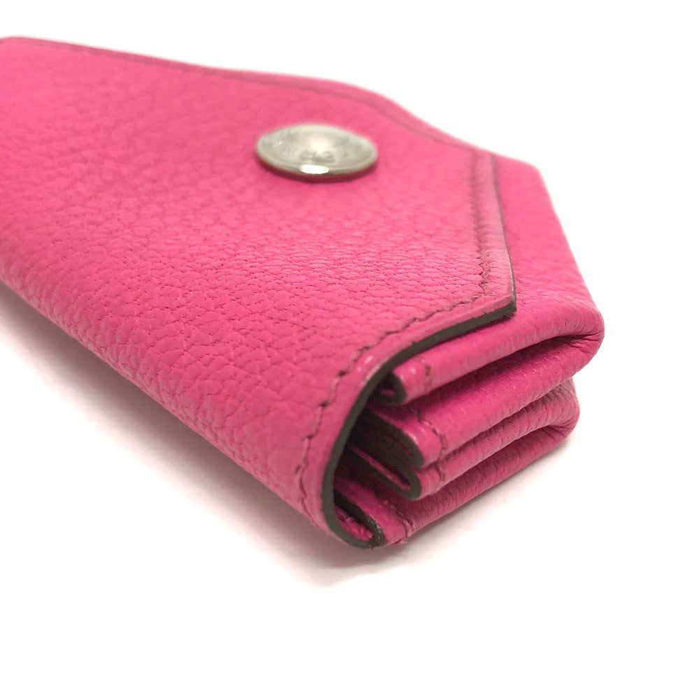 HERMES Coin case Shave pink Revan Cattle Women Used