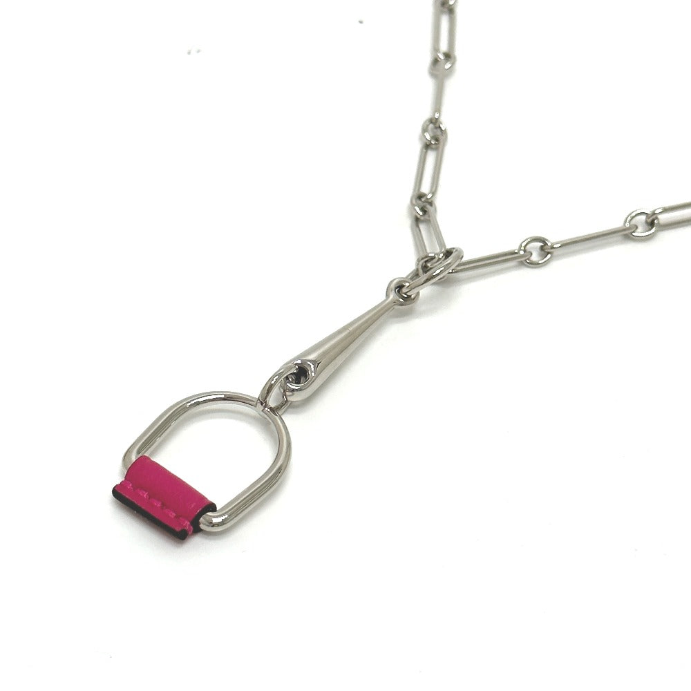 HERMES Necklace Swift Silver Heritage Esquetre PM Women Used