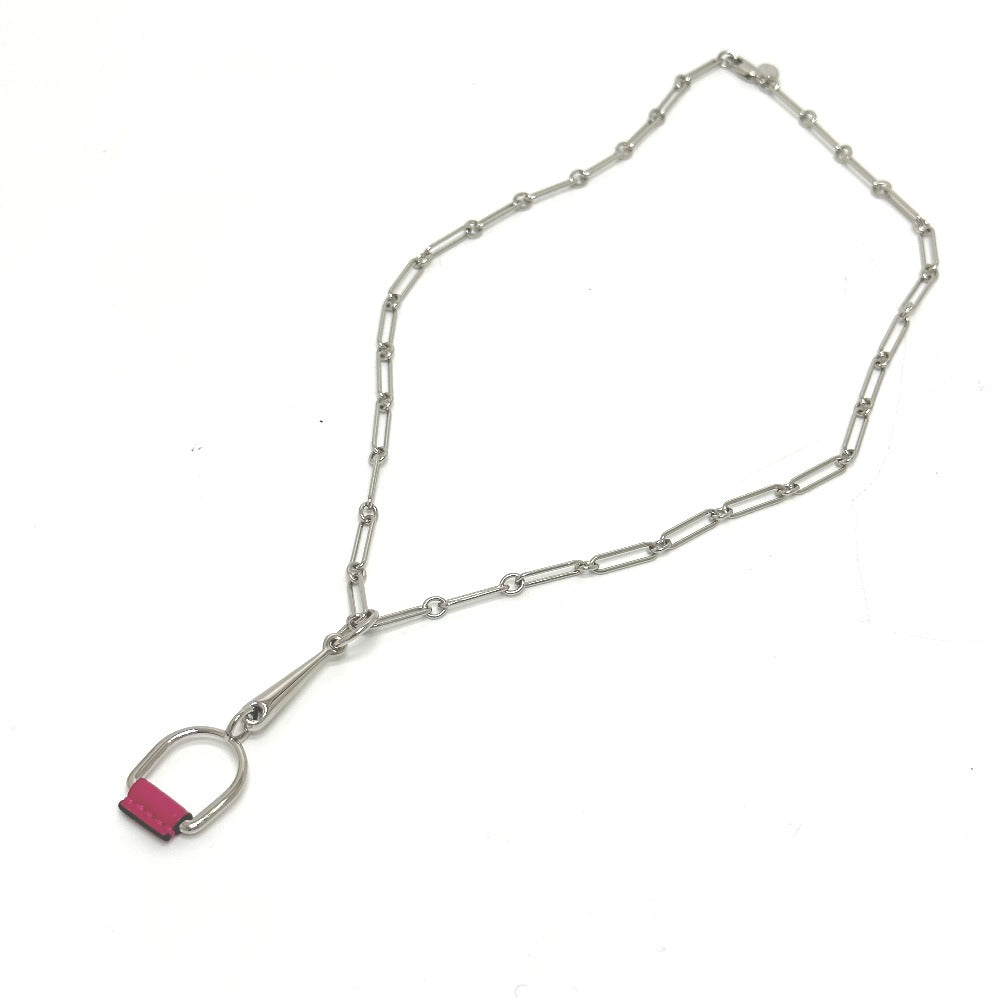 HERMES Necklace Swift Silver Heritage Esquetre PM Women Used