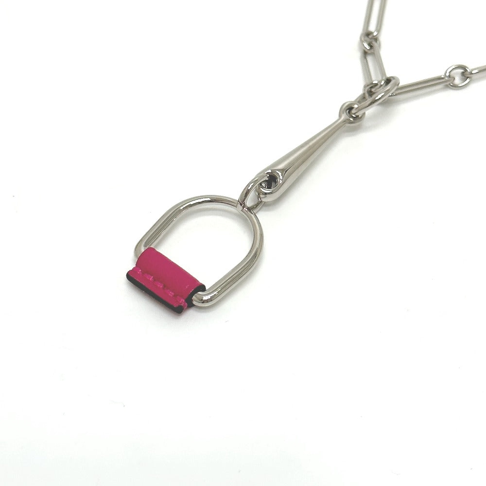 HERMES Necklace Swift Silver Heritage Esquetre PM Women Used