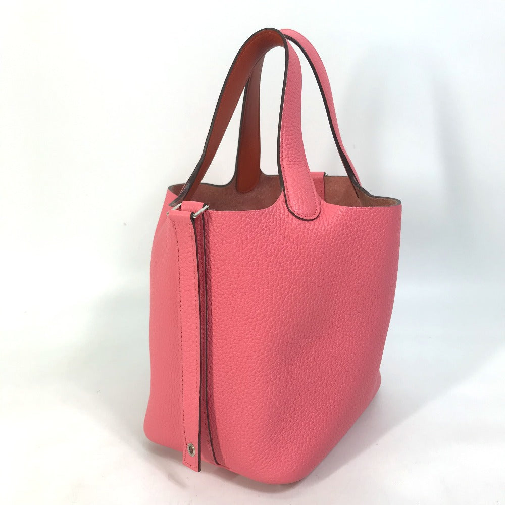 HERMES Handbag Taurillon Clemence pink Pico Tan Lock Ekra PM Women Used