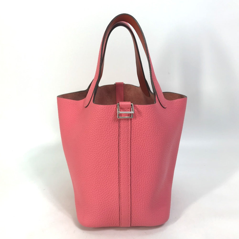 HERMES Handbag Taurillon Clemence pink Pico Tan Lock Ekra PM Women Used