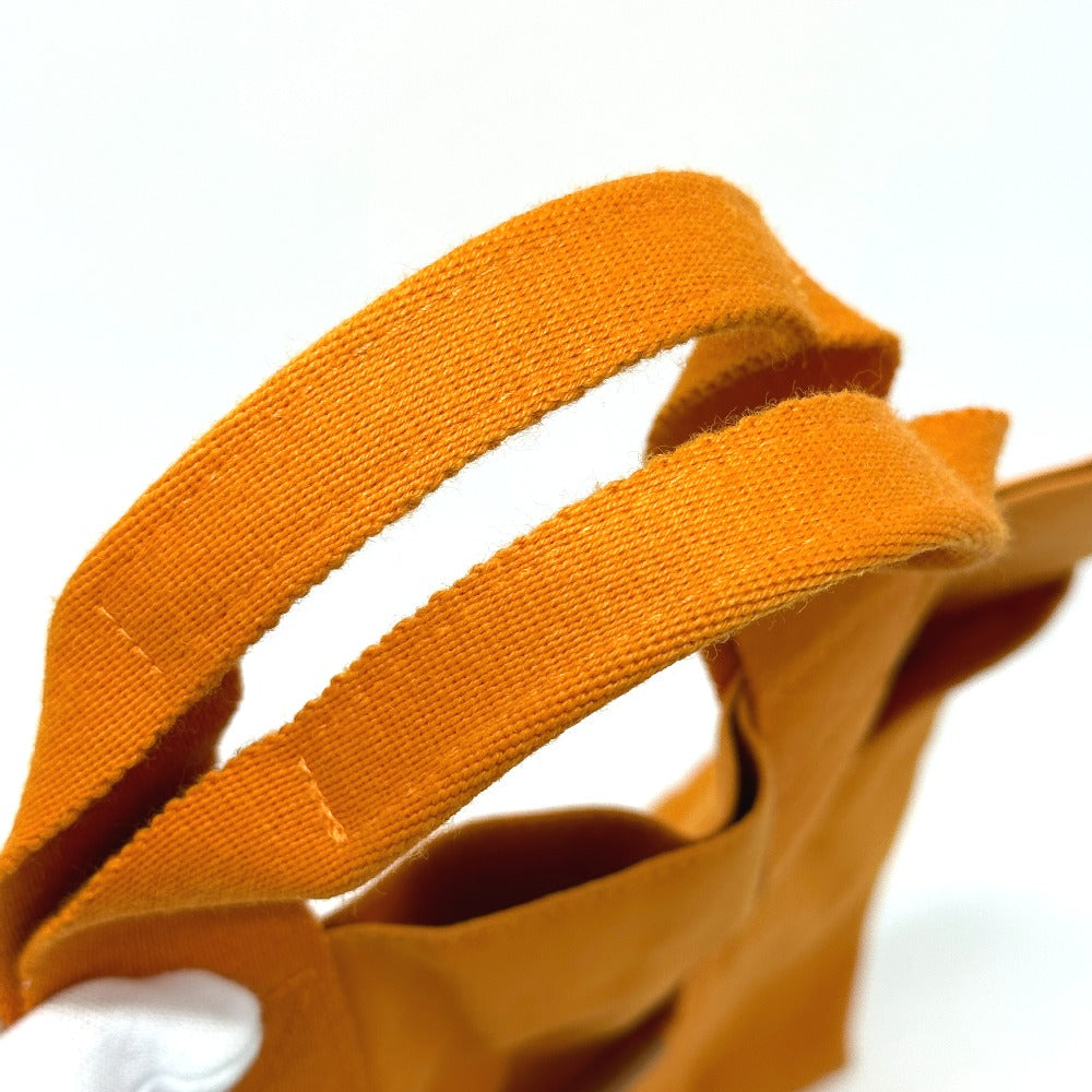 HERMES Tote Bag canvas Orange Fool Toe Kabas Women Used