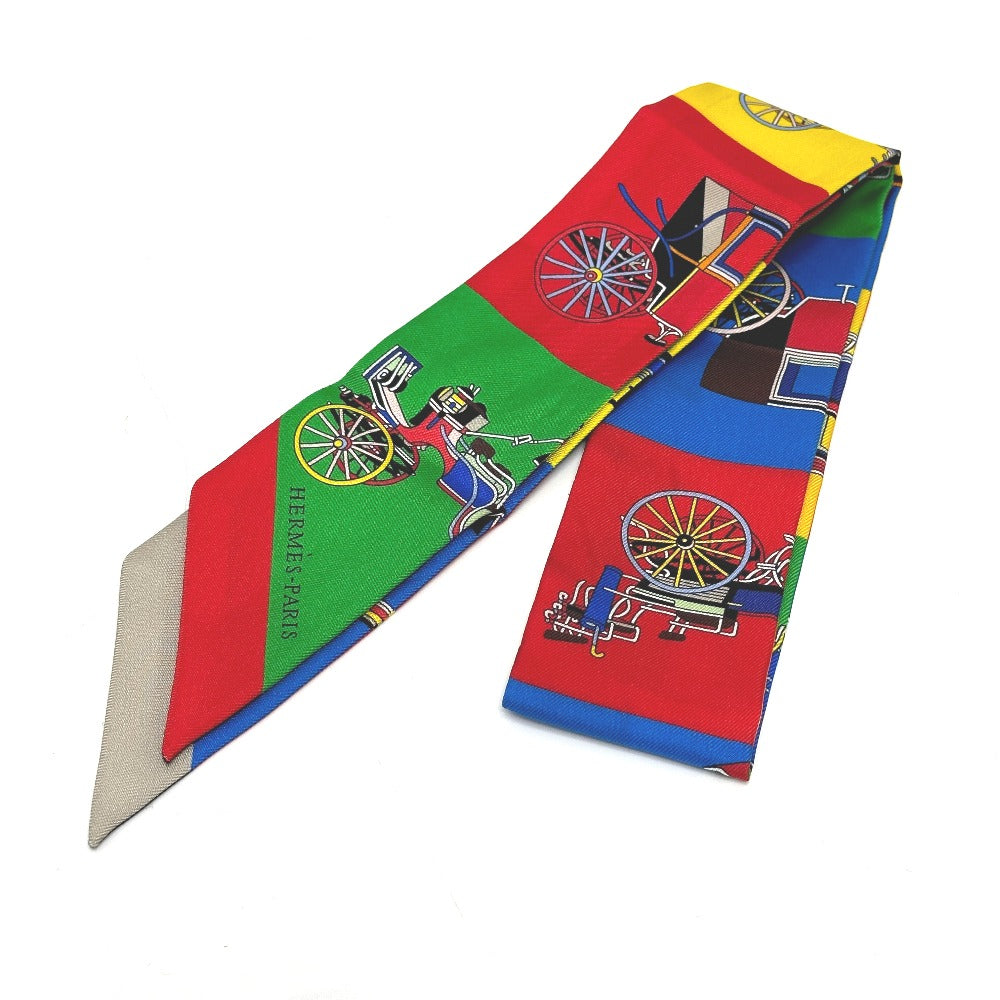 HERMES scarf silk multicolor Carriage Women Used