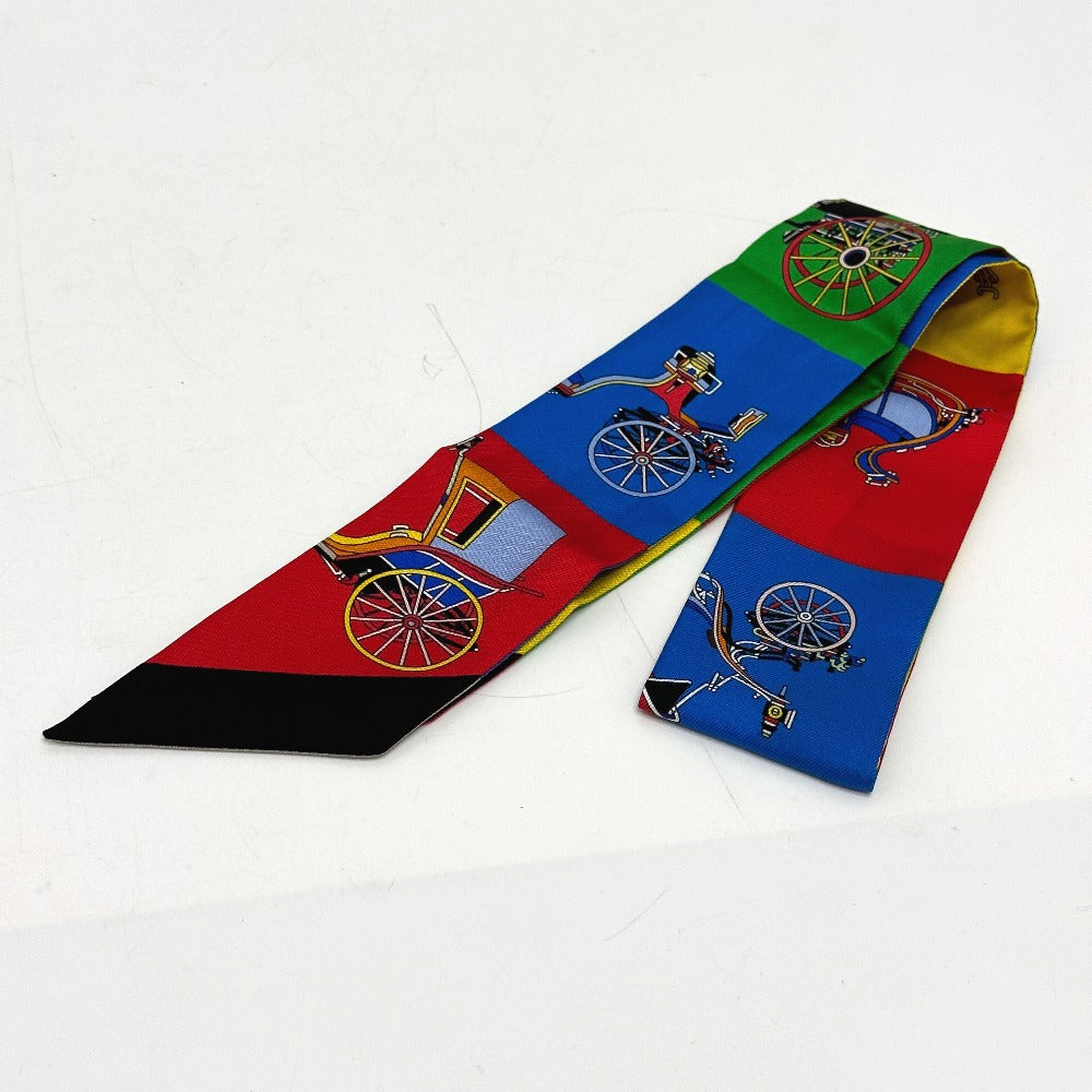 HERMES scarf silk multicolor Carriage Women Used