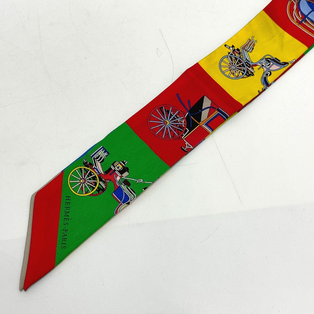 HERMES scarf silk multicolor Carriage Women Used