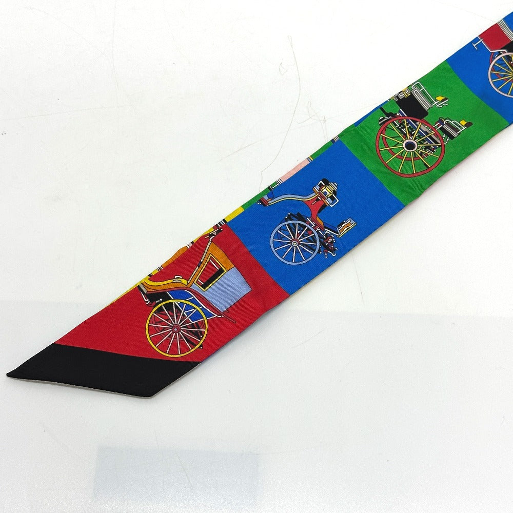 HERMES scarf silk multicolor Carriage Women Used