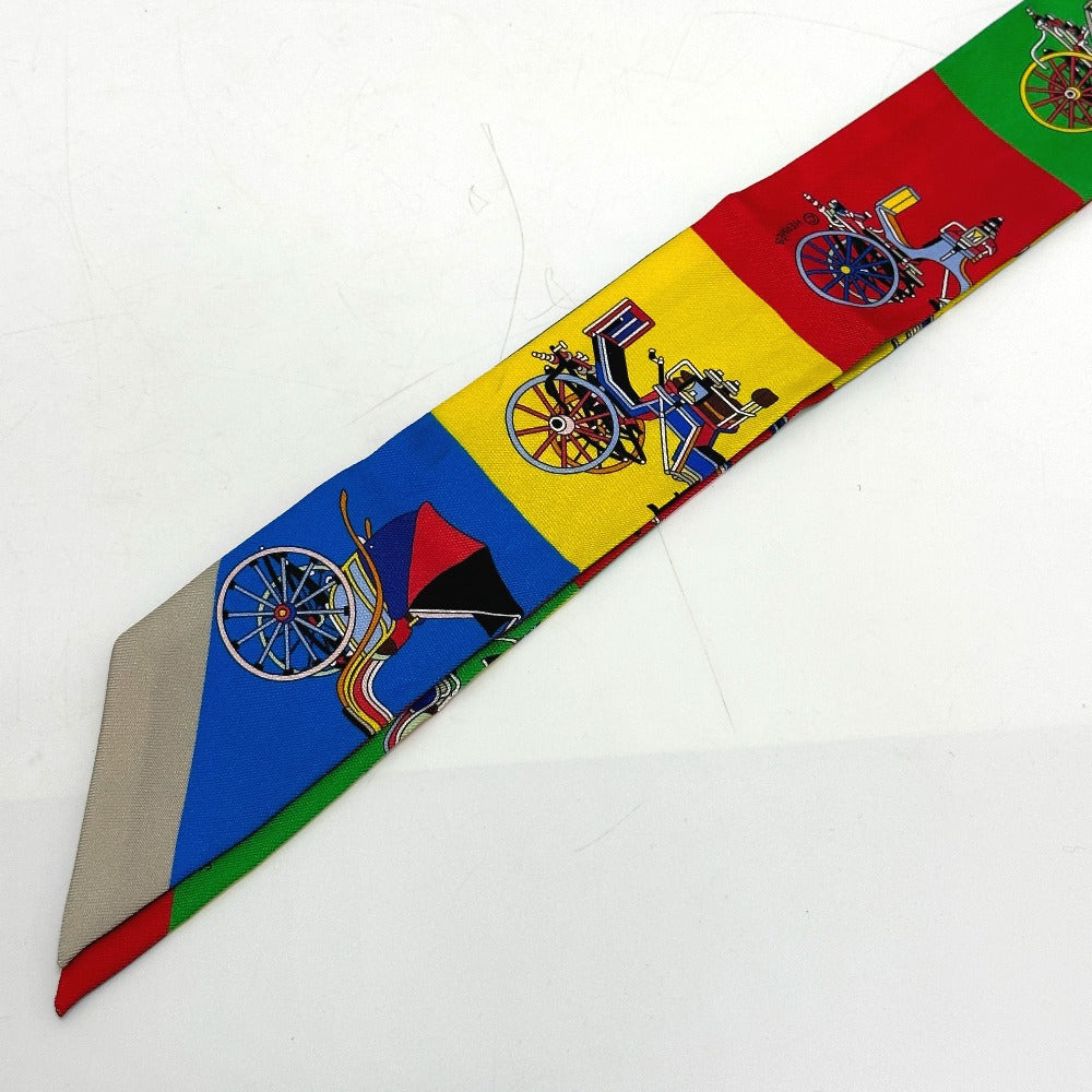 HERMES scarf silk multicolor Carriage Women Used