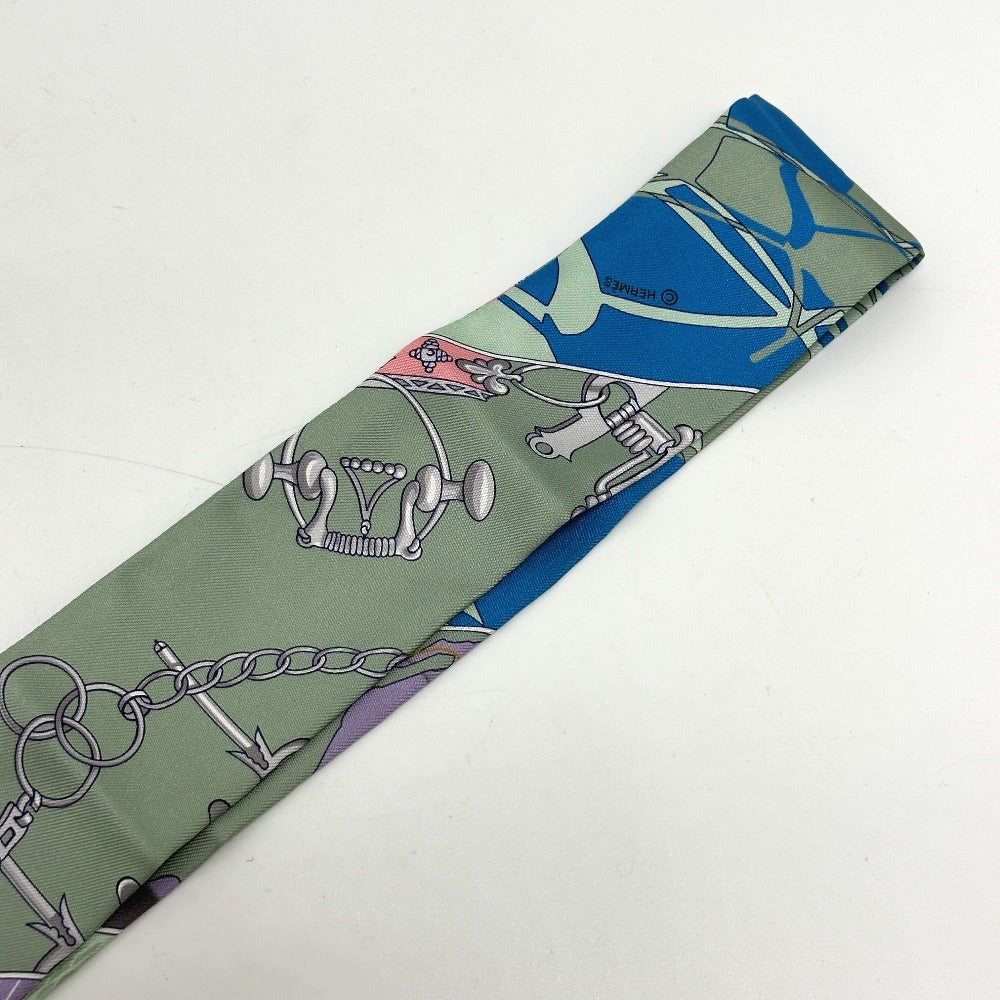 HERMES scarf silk multicolor bottle ship Women Used