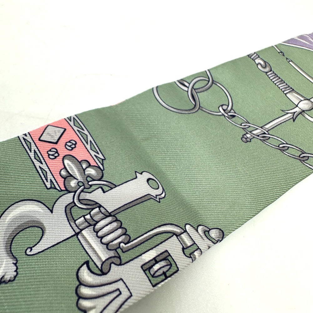 HERMES scarf silk multicolor bottle ship Women Used