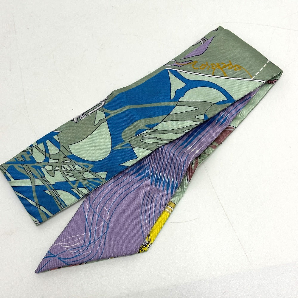 HERMES scarf silk multicolor bottle ship Women Used