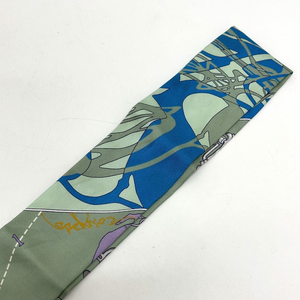 HERMES scarf silk multicolor bottle ship Women Used