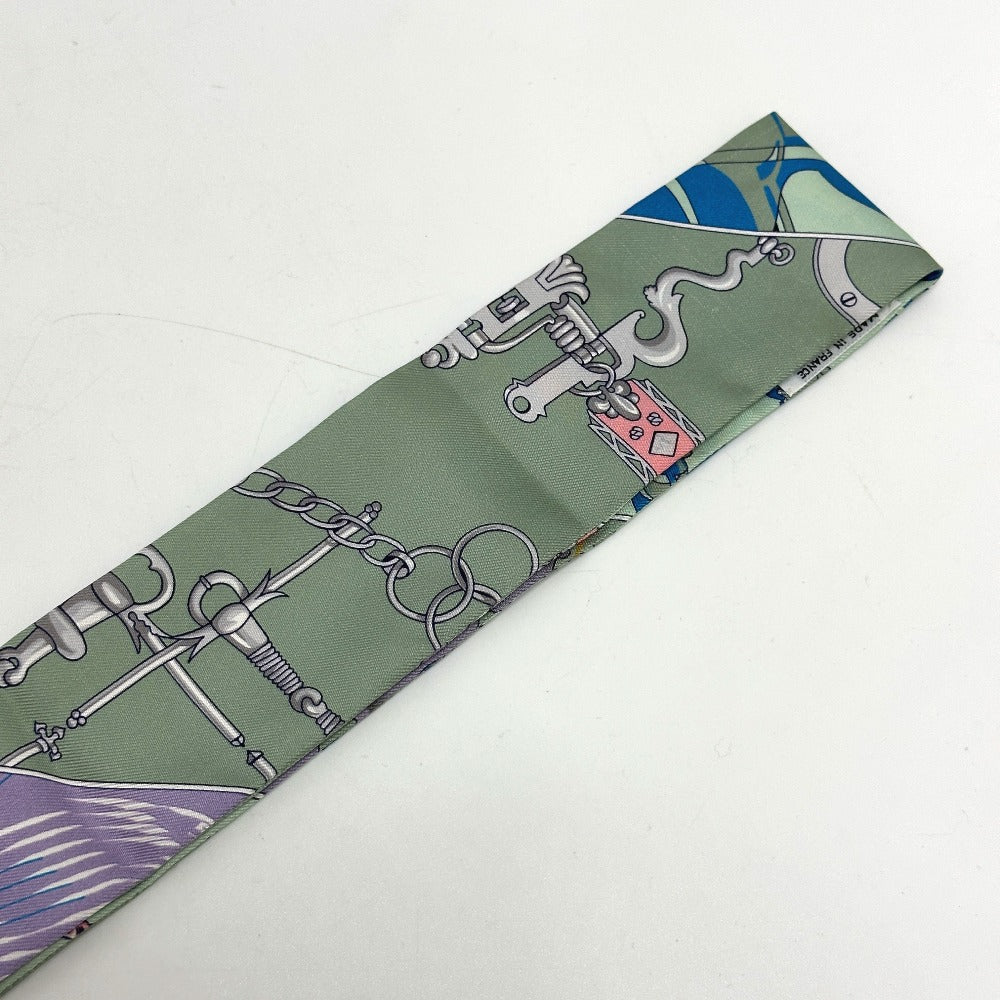 HERMES scarf silk multicolor bottle ship Women Used