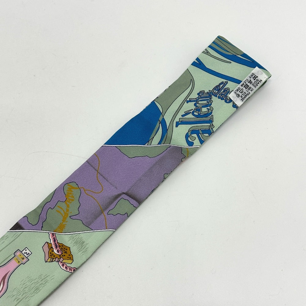HERMES scarf silk multicolor bottle ship Women Used