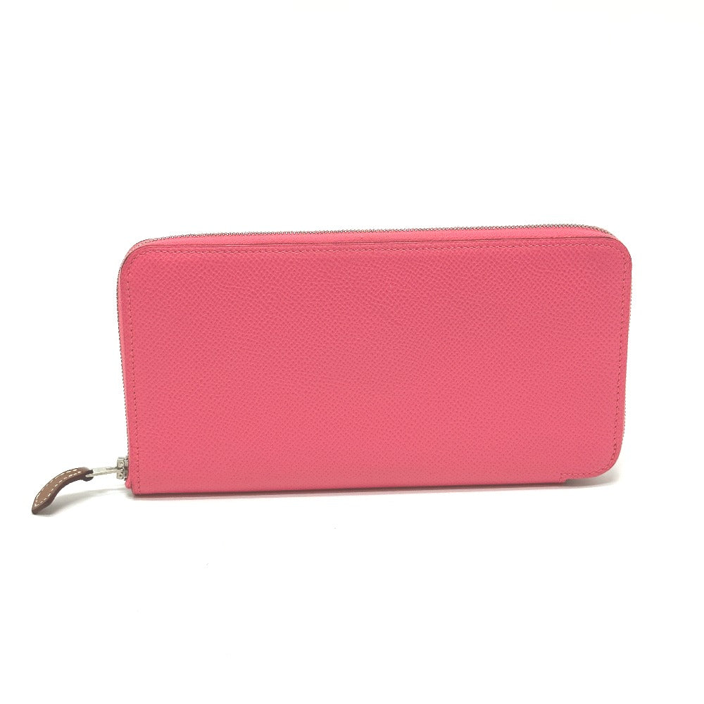 HERMES Long Wallet Purse Epsom pink Azap long silk in Women Used