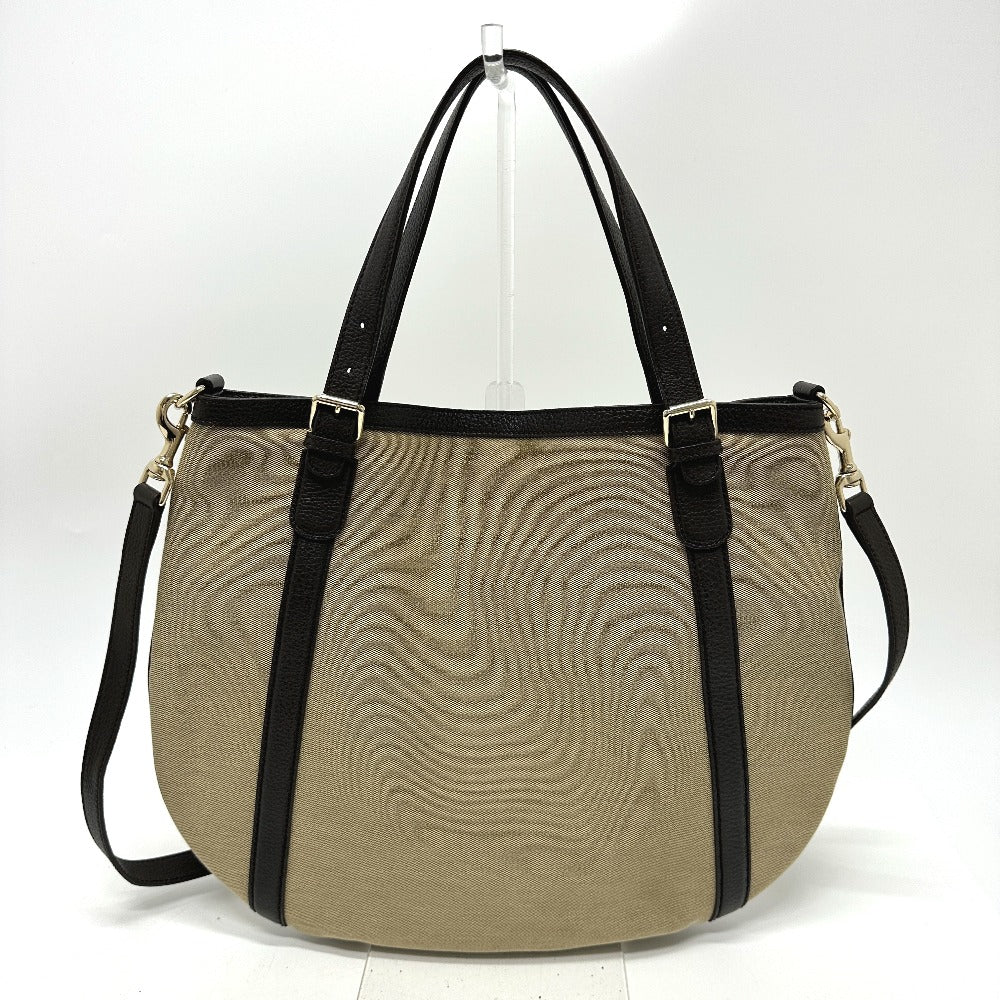 GUCCI Tote Bag 290832 Canvas / leather beige GG logo Women Used