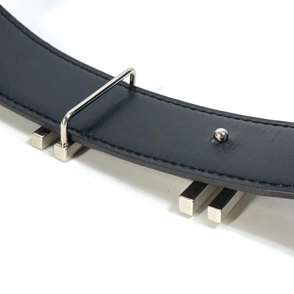 HERMES belt Togo gray H belt Ash okare Women 80 Used