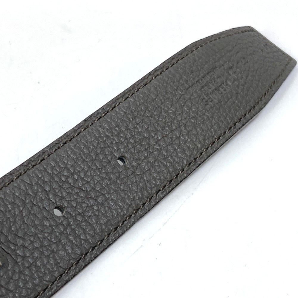 HERMES belt Togo gray H belt Ash okare Women 80 Used