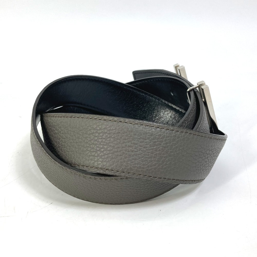 HERMES belt Togo gray H belt Ash okare Women 80 Used
