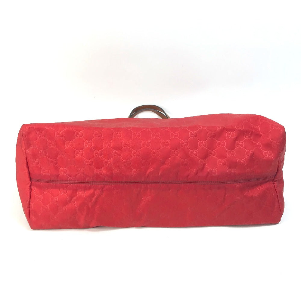 GUCCI Tote Bag 286198 Nylon Red GG pattern Large tote Women Used