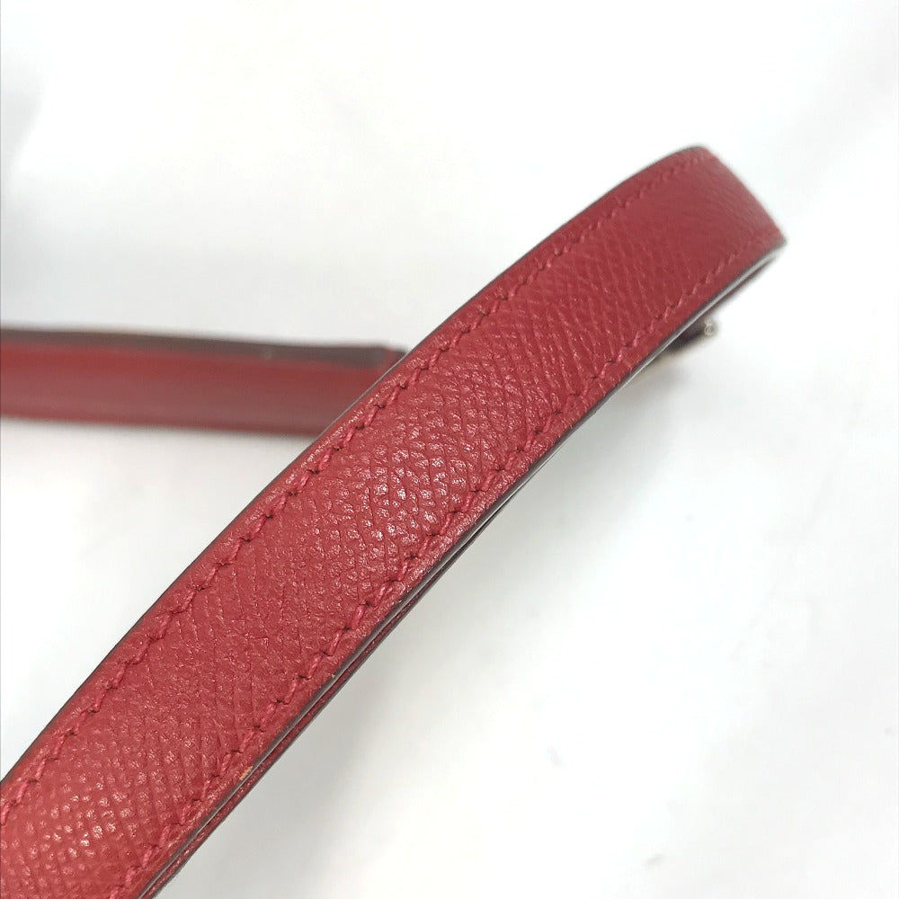 HERMES Shoulder Bag Epsom Red Shoulder Berlango PM Women Used