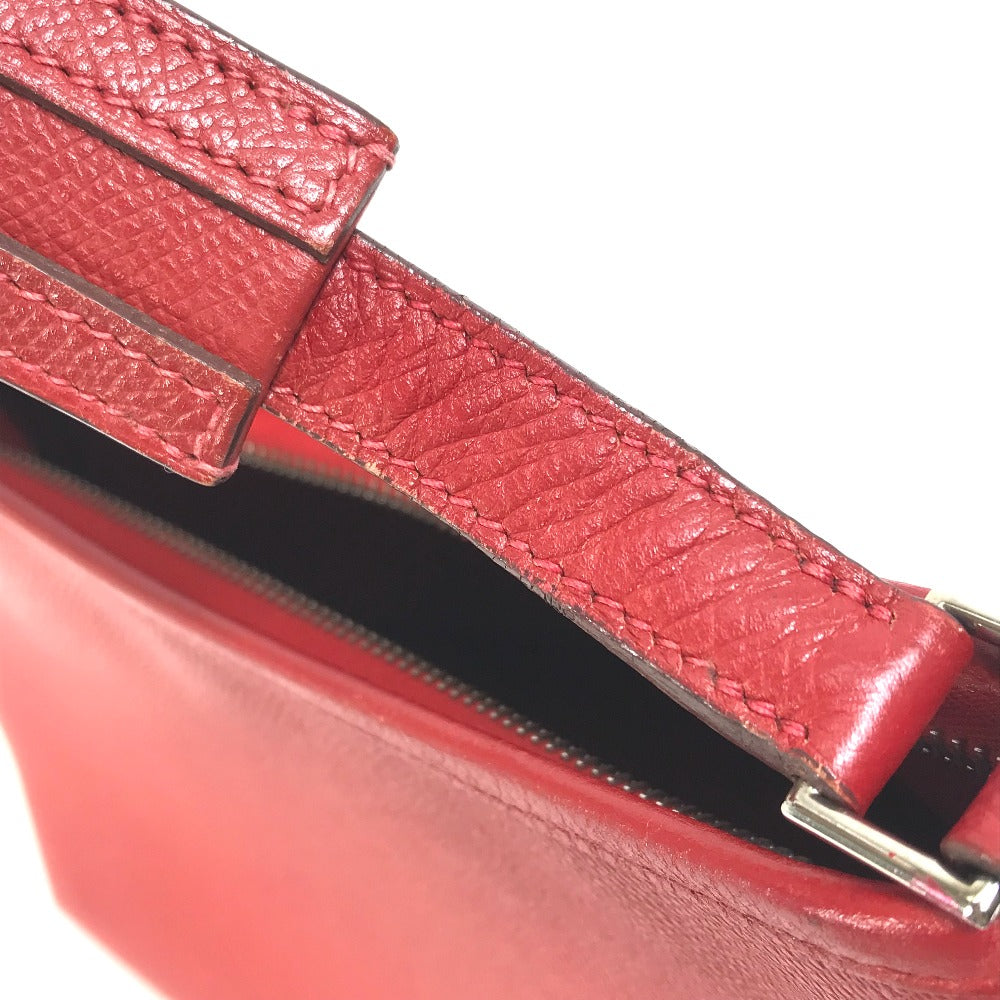 HERMES Shoulder Bag Epsom Red Shoulder Berlango PM Women Used
