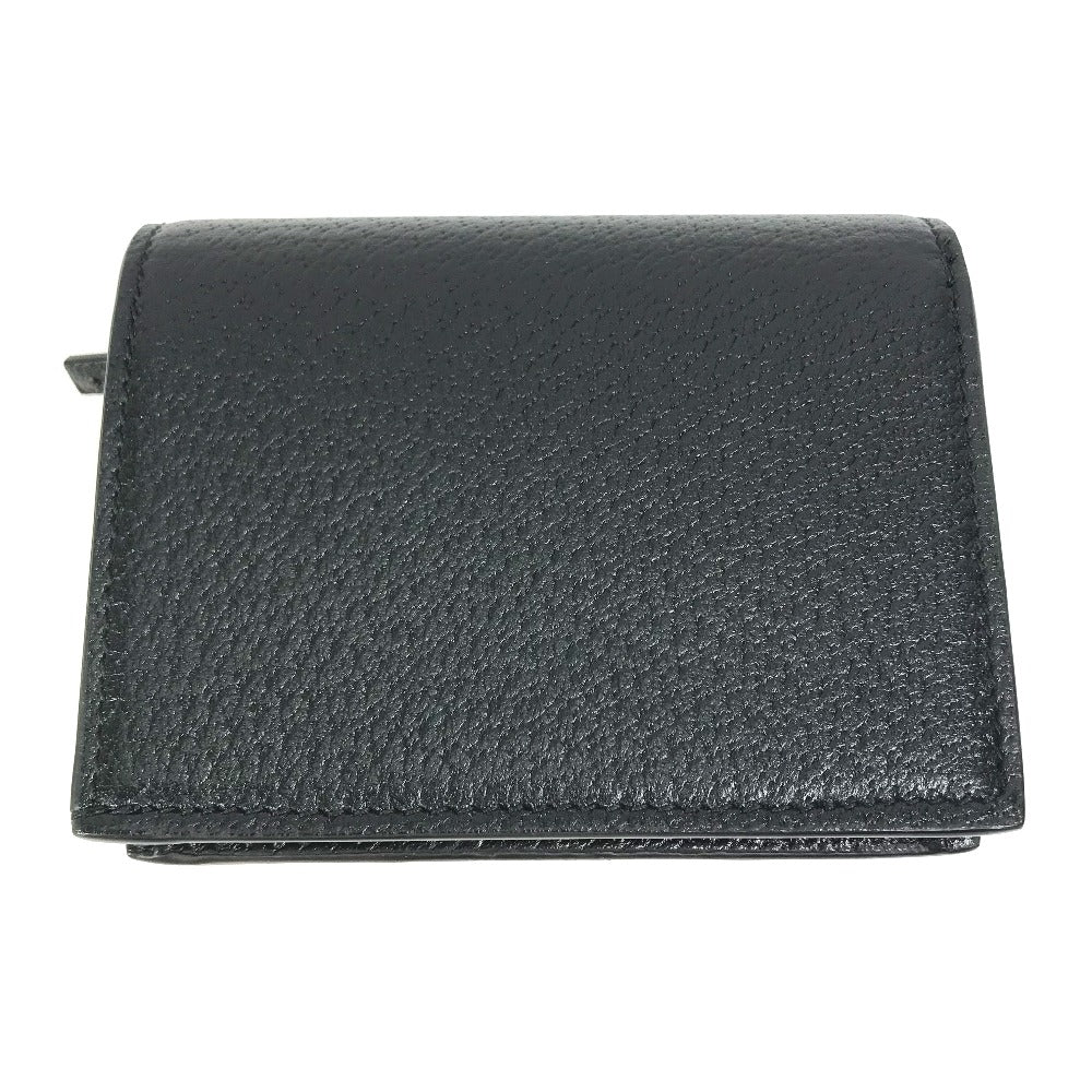 GUCCI Folded wallet 702248 leather black logo adidas collaboration Shoulder wallet Women Used