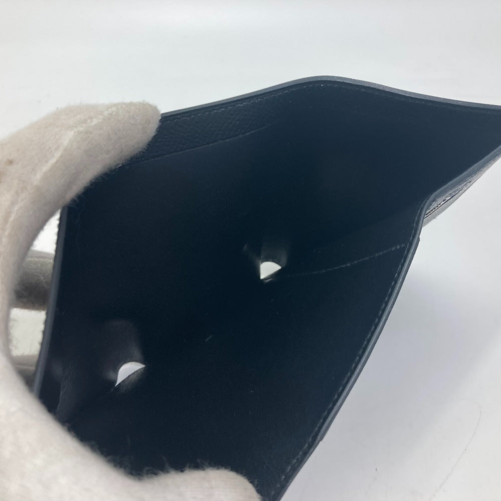 HERMES Folded wallet Epsom black So Black Bearn Combination Compact