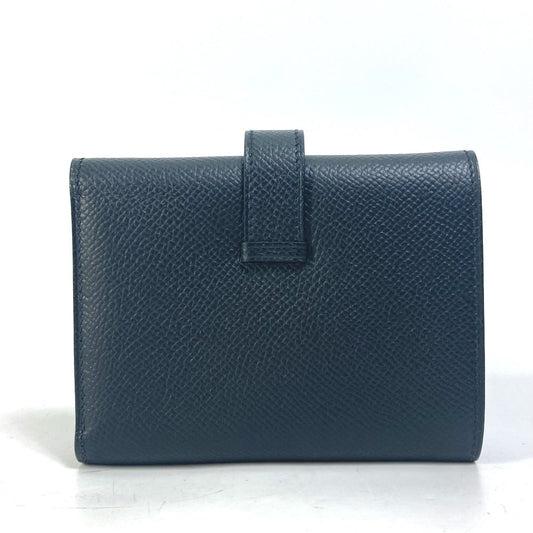 HERMES Folded wallet Epsom black So Black Bearn Combination Compact