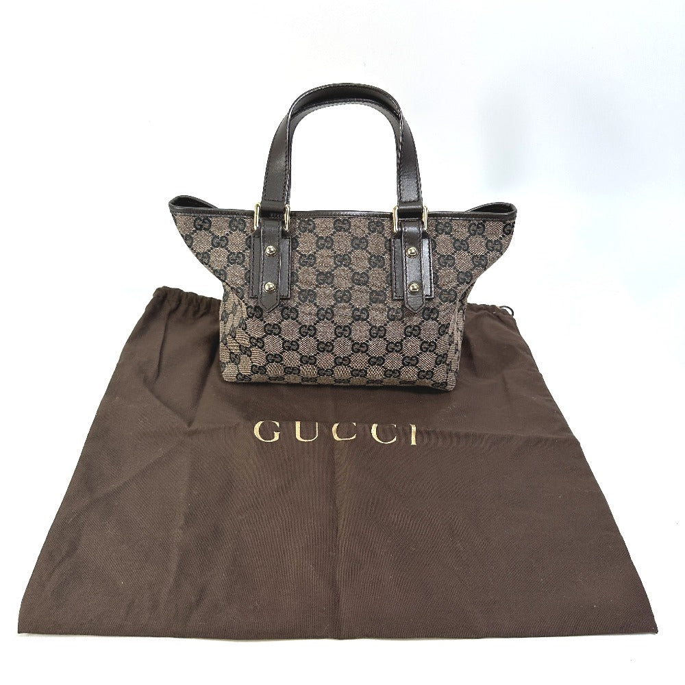 GUCCI Handbag 257249 GG canvas / leather Brown GG Women Used