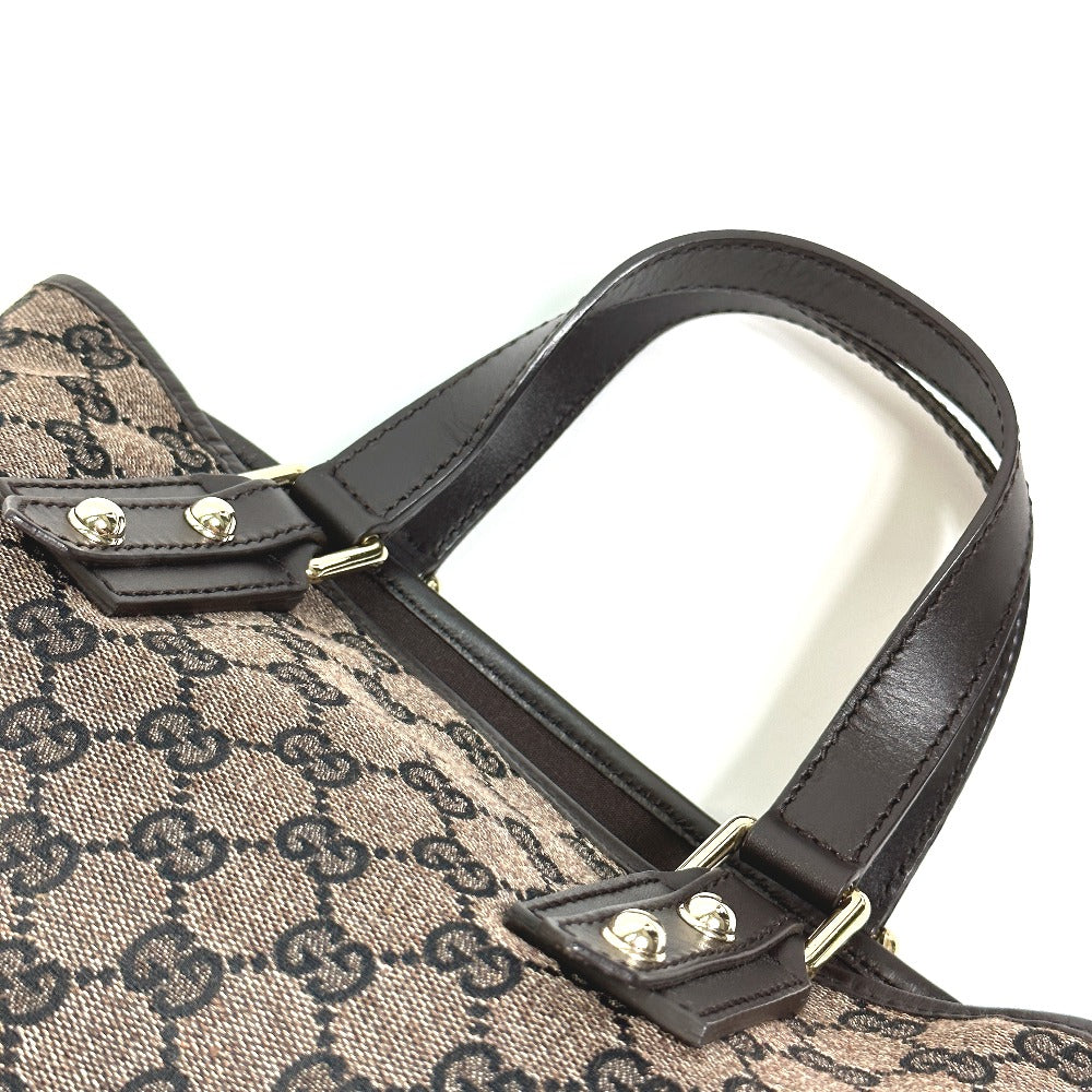 GUCCI Handbag 257249 GG canvas / leather Brown GG Women Used