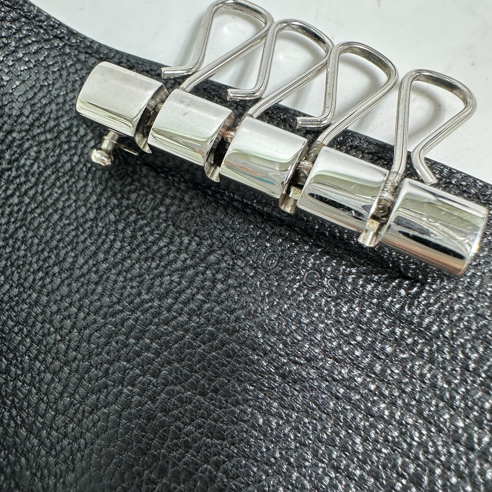 HERMES Key case Key holder  Chevre Misol black HMetal Key Bean unisex(Unisex) Used