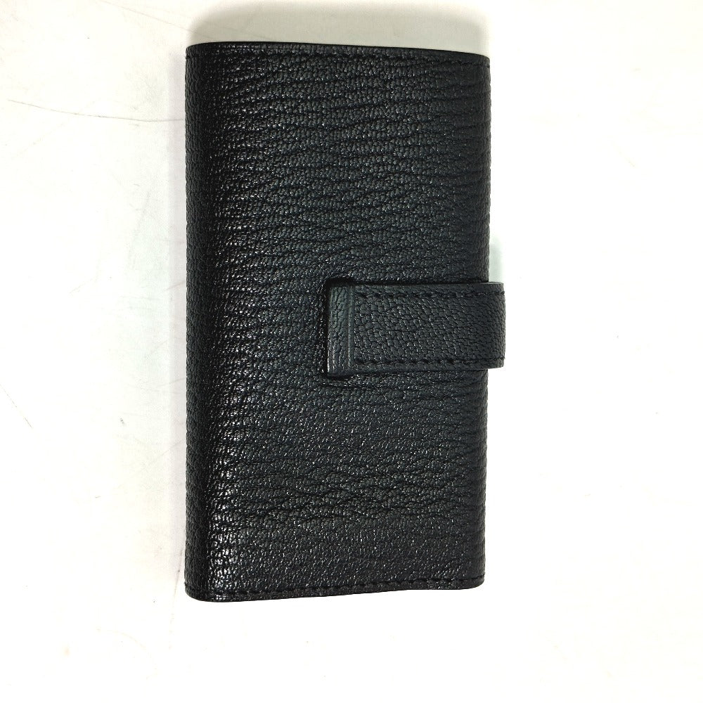 HERMES Key case Key holder  Chevre Misol black HMetal Key Bean unisex(Unisex) Used