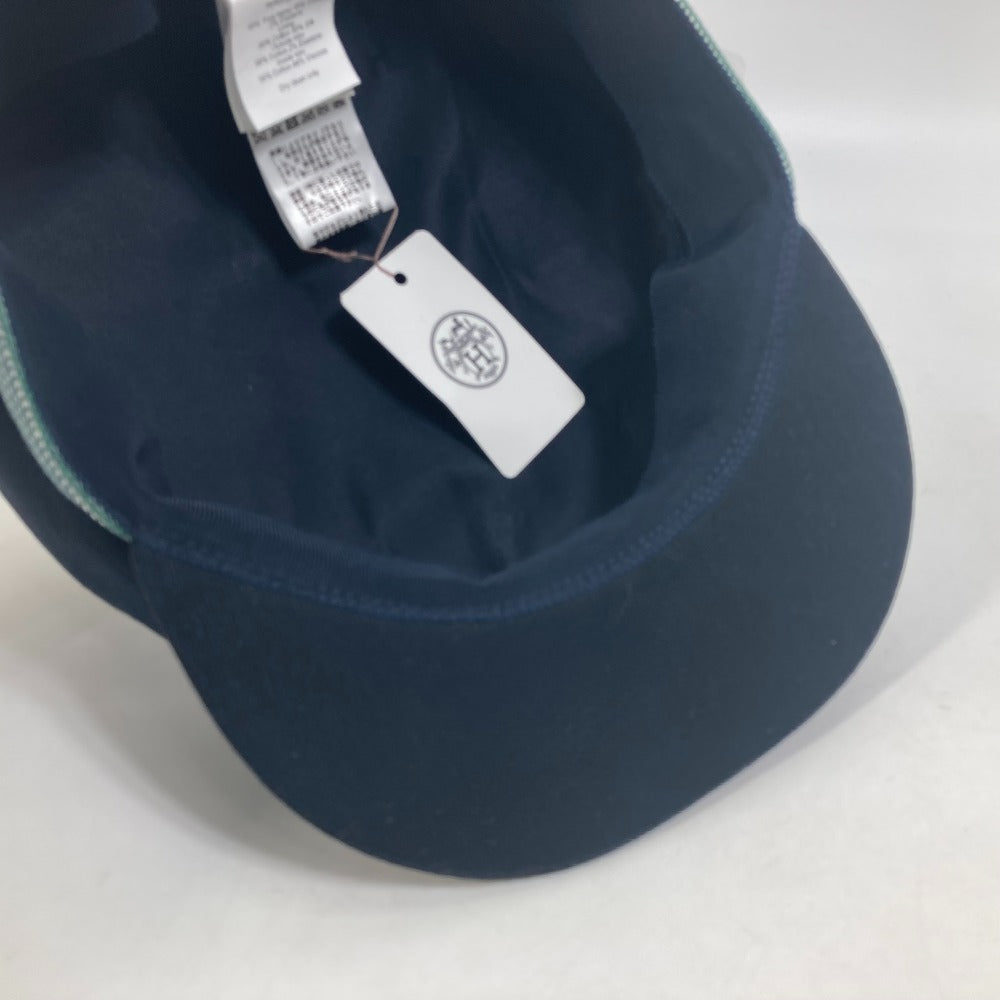 HERMES Casquette Cotton, Hemp Navy Serie CAVALE Casquette Women 58 Used