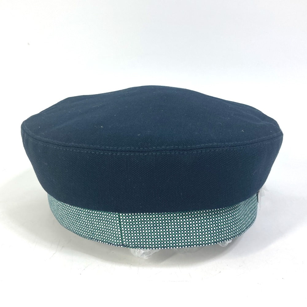 HERMES Casquette Cotton, Hemp Navy Serie CAVALE Casquette Women 58 Used