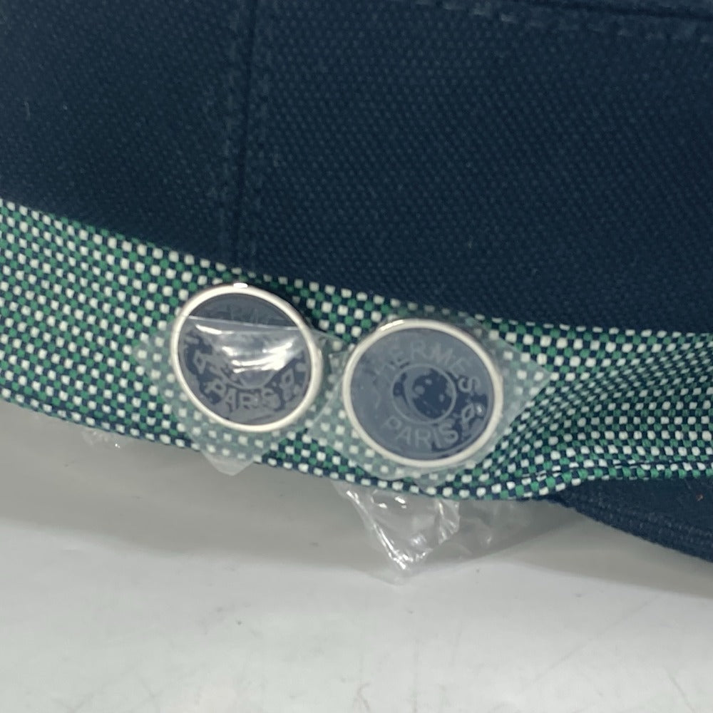 HERMES Casquette Cotton, Hemp Navy Serie CAVALE Casquette Women 58 Used