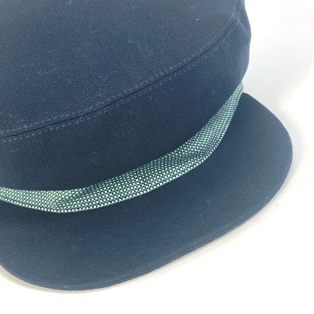 HERMES Casquette Cotton, Hemp Navy Serie CAVALE Casquette Women 58 Used