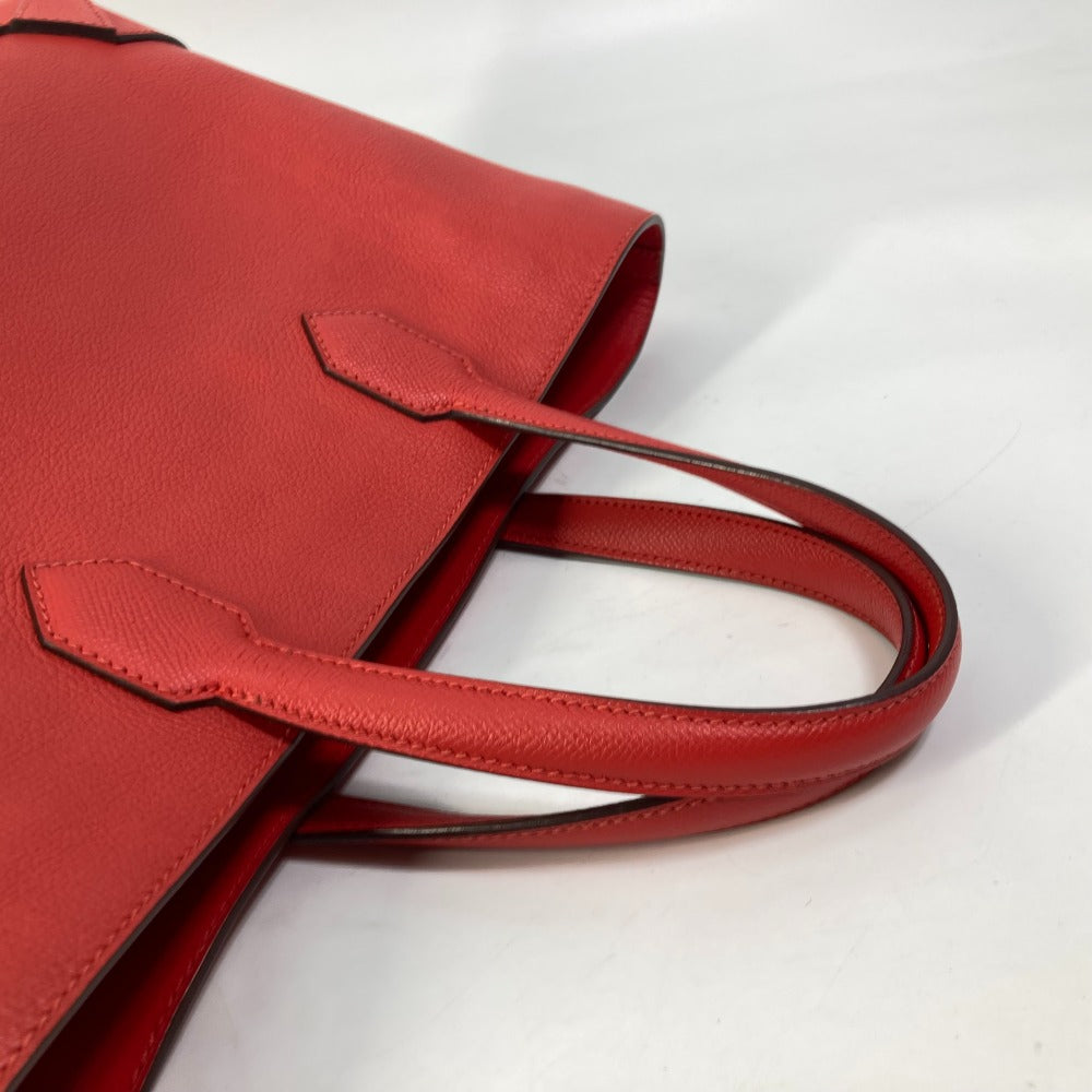 HERMES Tote Bag Evercolor, Epsom Red maxi box cover 30 Women Used