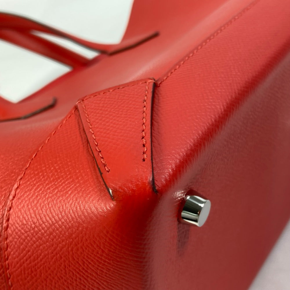 HERMES Tote Bag Evercolor, Epsom Red maxi box cover 30 Women Used
