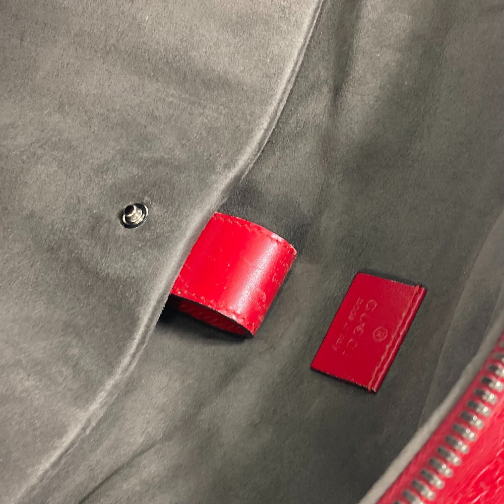 GUCCI Backpack 406370 Sima leather Red Guccisima GG Women(Unisex) Used