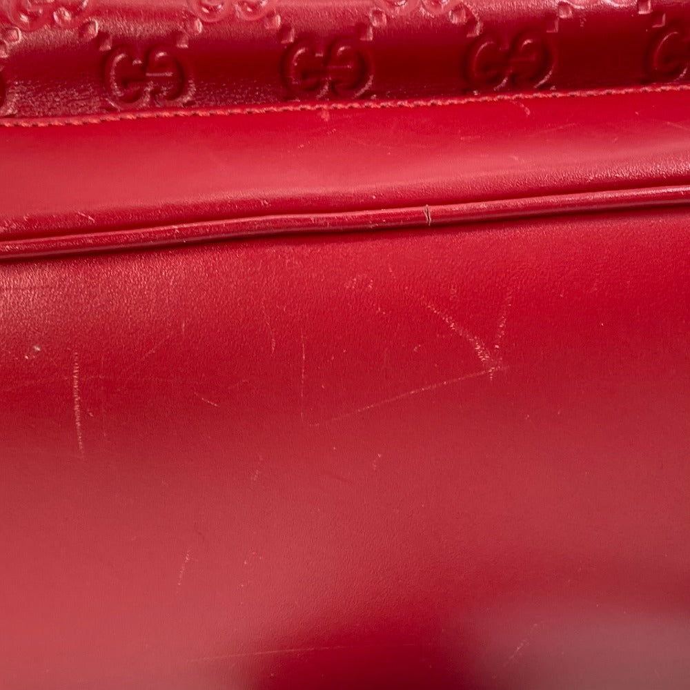GUCCI Backpack 406370 Sima leather Red Guccisima GG Women(Unisex) Used