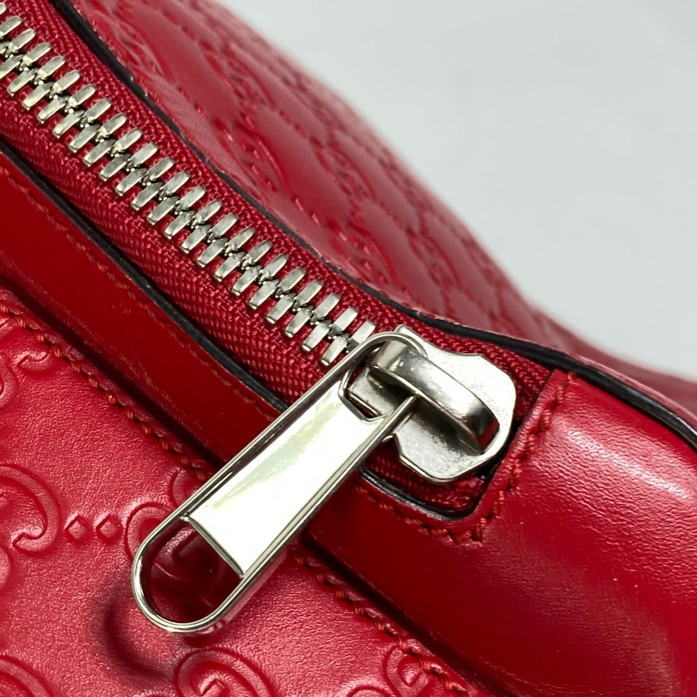 GUCCI Backpack 406370 Sima leather Red Guccisima GG Women(Unisex) Used