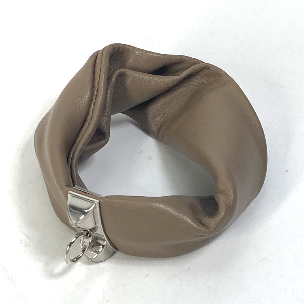 HERMES bracelet leather Brown accessories medor Torsado Women Used
