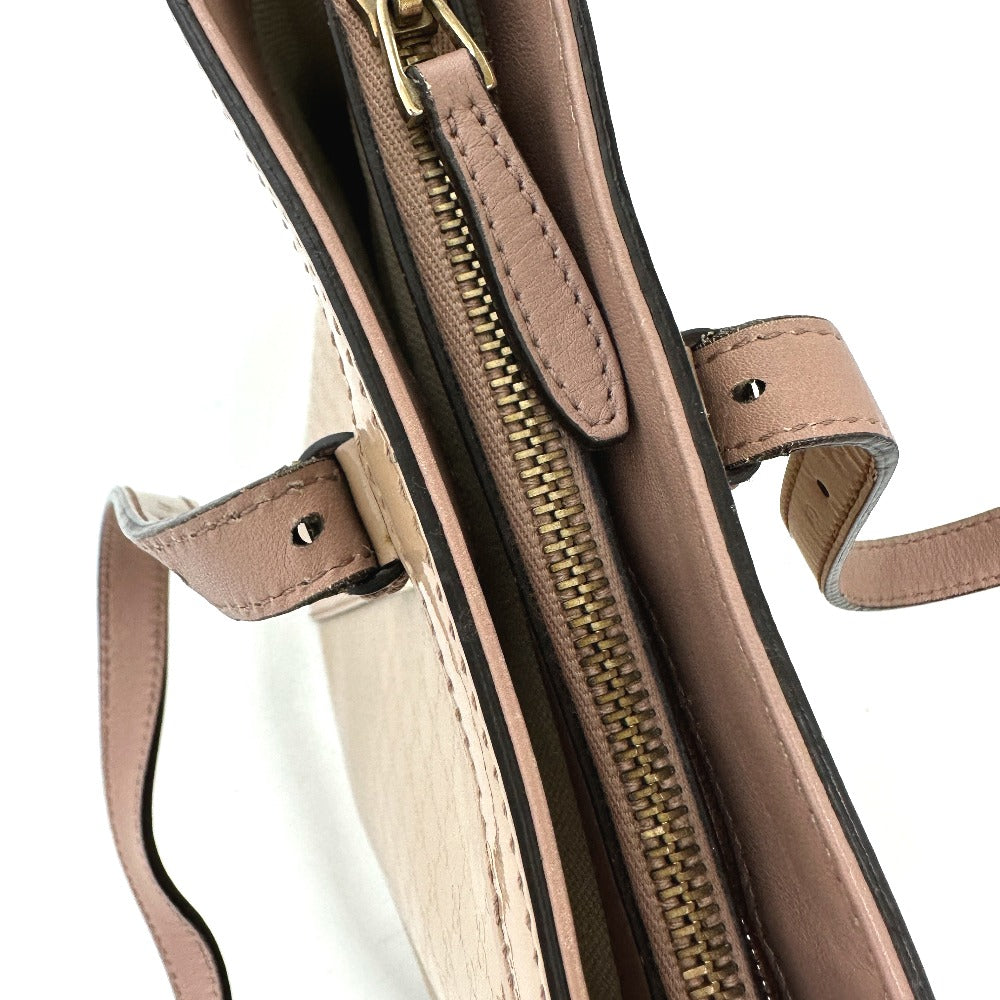 GUCCI Tote Bag 336776 enamel beige Micro GG Women Used