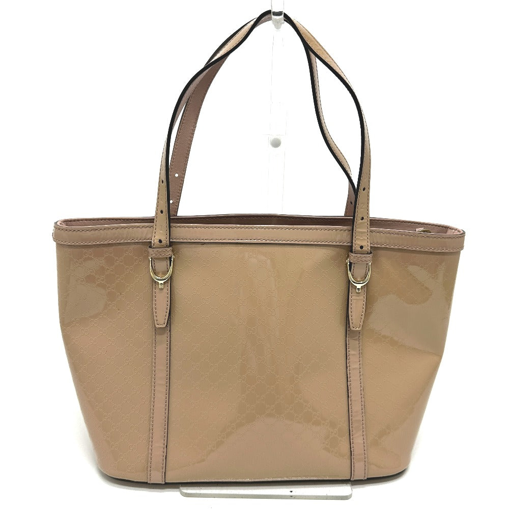 GUCCI Tote Bag 336776 enamel beige Micro GG Women Used
