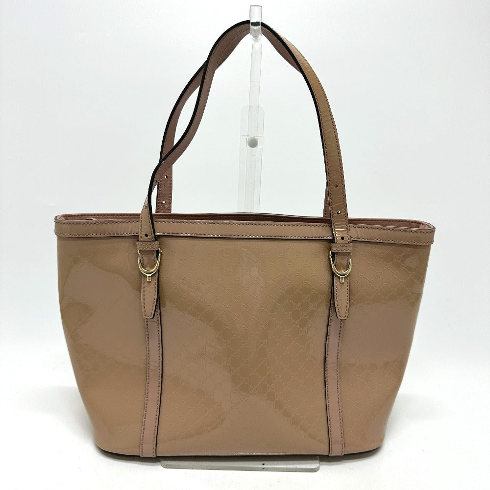 GUCCI Tote Bag 336776 enamel beige Micro GG Women Used